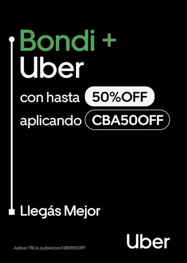 Uber lanzó descuentos de hasta 50% en Córdoba para combinar viajes con colectivo.