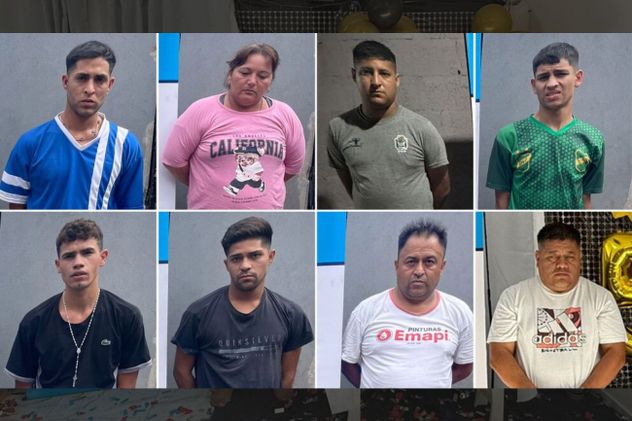 Los 9 detenidos del "clan Funes".