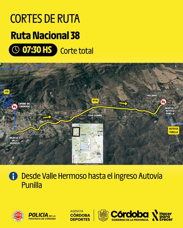 L’Étape Argentina by Tour de France: Cortes de tránsito previstos para este domingo 22