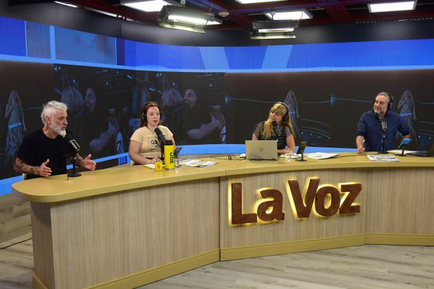 José Palazzo en el streaming de La Voz en Vivo.  