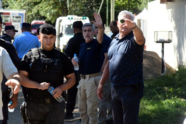 La Policía montó un operativo cerrojo en Cosquín durante las horas en las que la nena permaneció desaparecida. (Ramiro Pereyra / La Voz).