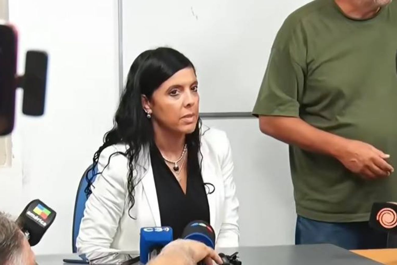Silvana Pen, fiscal a cargo del caso Esmeralda, brindó una conferencia de prensa en Cosquín.