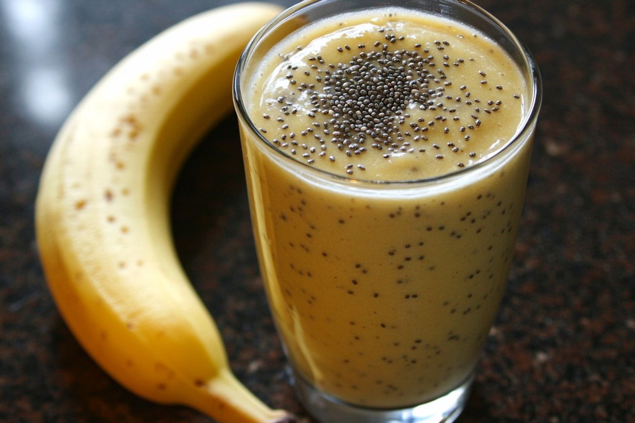 Cómo hacer un licuado proteico con banana y chía para entrenar mejor.