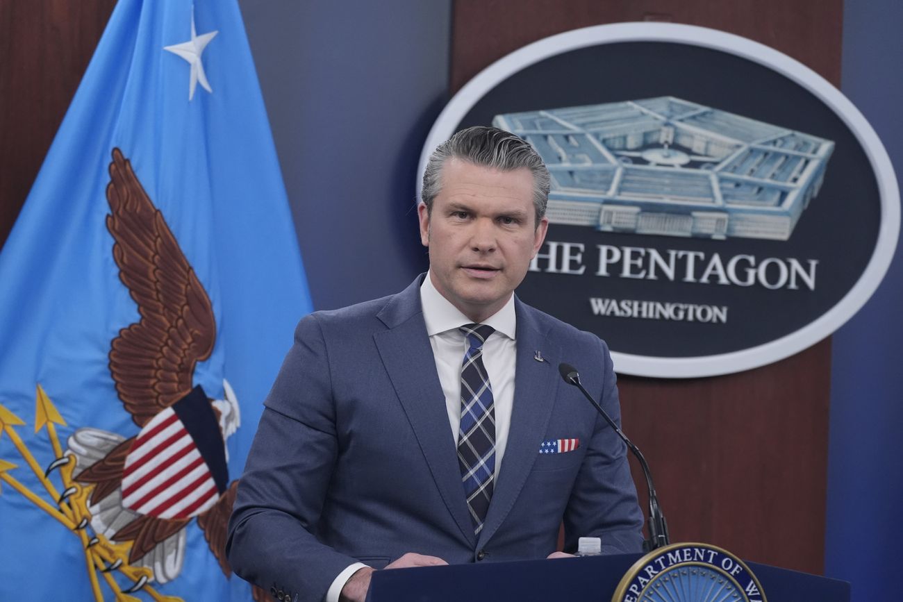 El Secretario de Defensa, Pete Hegseth. (Foto AP/Manuel Balce Ceneta)