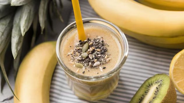 Cómo hacer un licuado proteico con banana y chía para entrenar mejor.