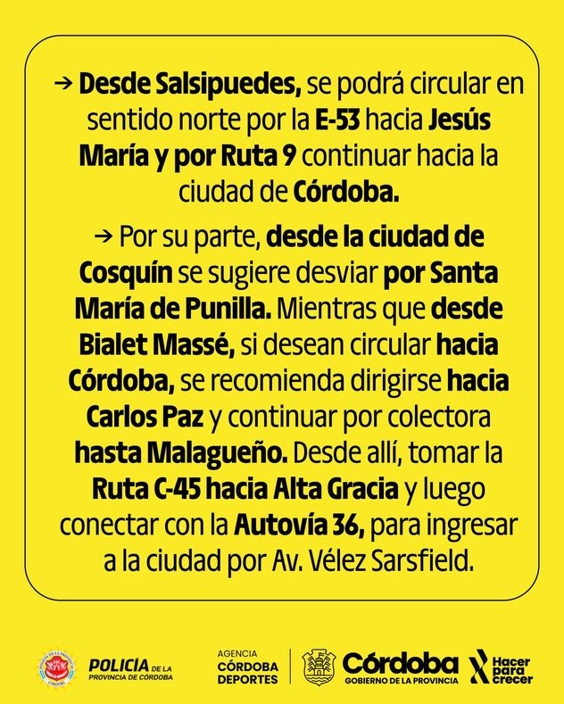 L’Étape Argentina by Tour de France: Cortes de tránsito previstos para este domingo 22