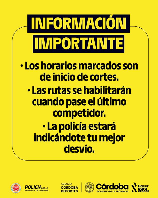 L’Étape Argentina by Tour de France: Cortes de tránsito previstos para este domingo 22
