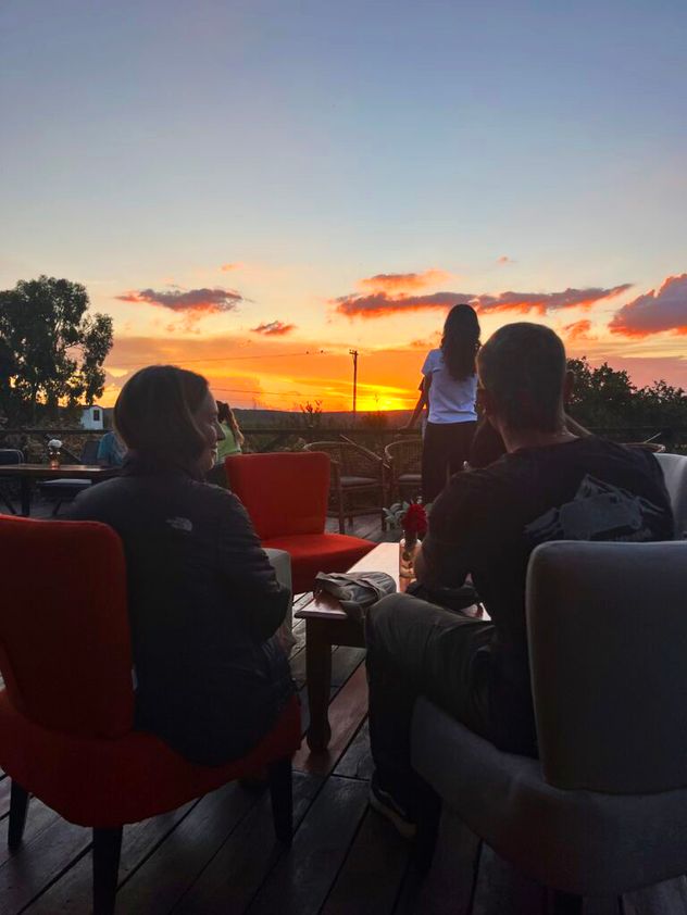 La Guarida al atardecer.