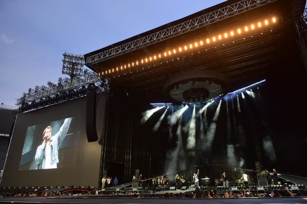 Q' Lokura en el Estadio Mario Alberto Kempes previo al show que brindará Tini este viernes 20 de marzo.