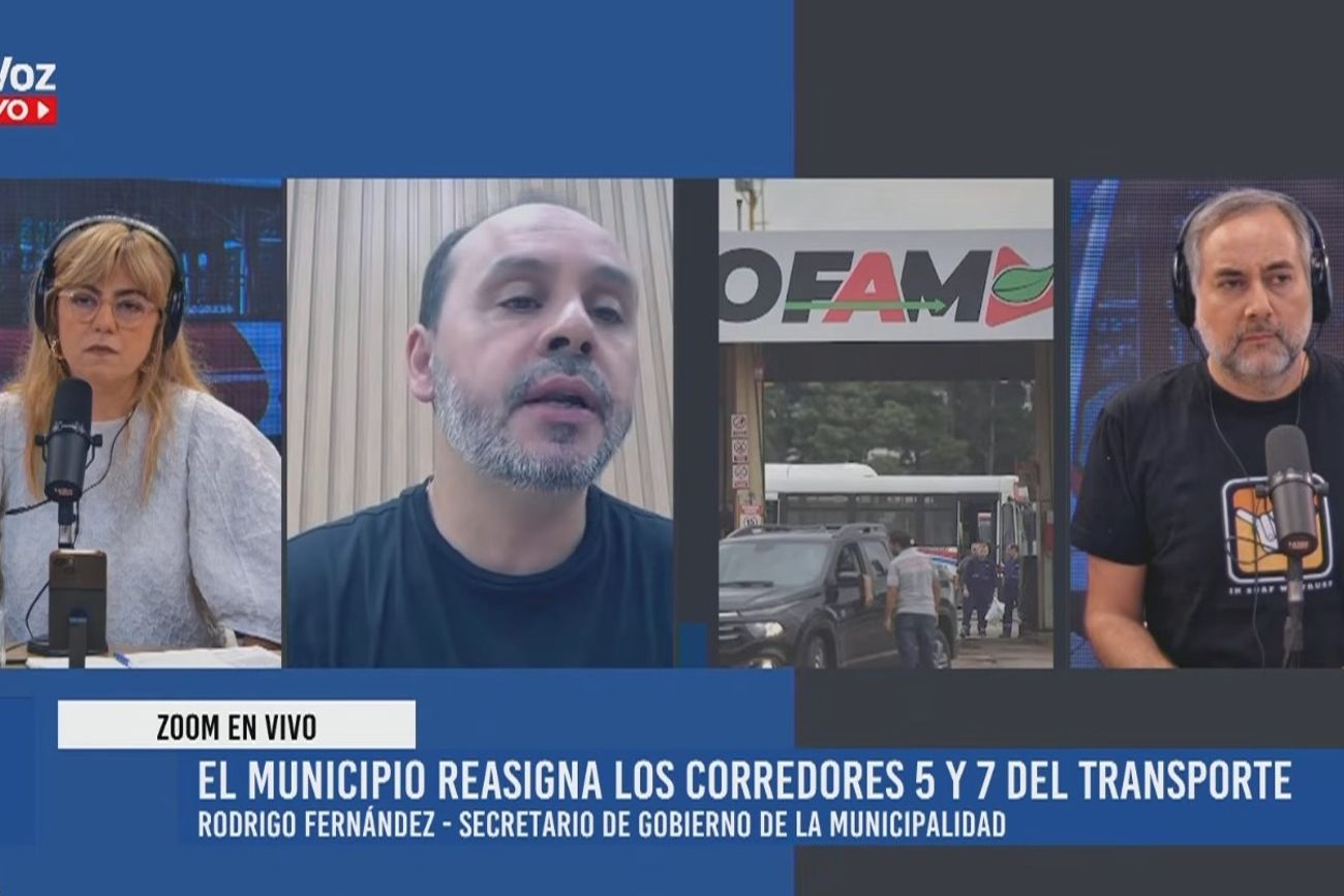 Rodrigo Fernández, secretario de Gobierno de la Municipalidad, en diálogo con La Voz En Vivo. 