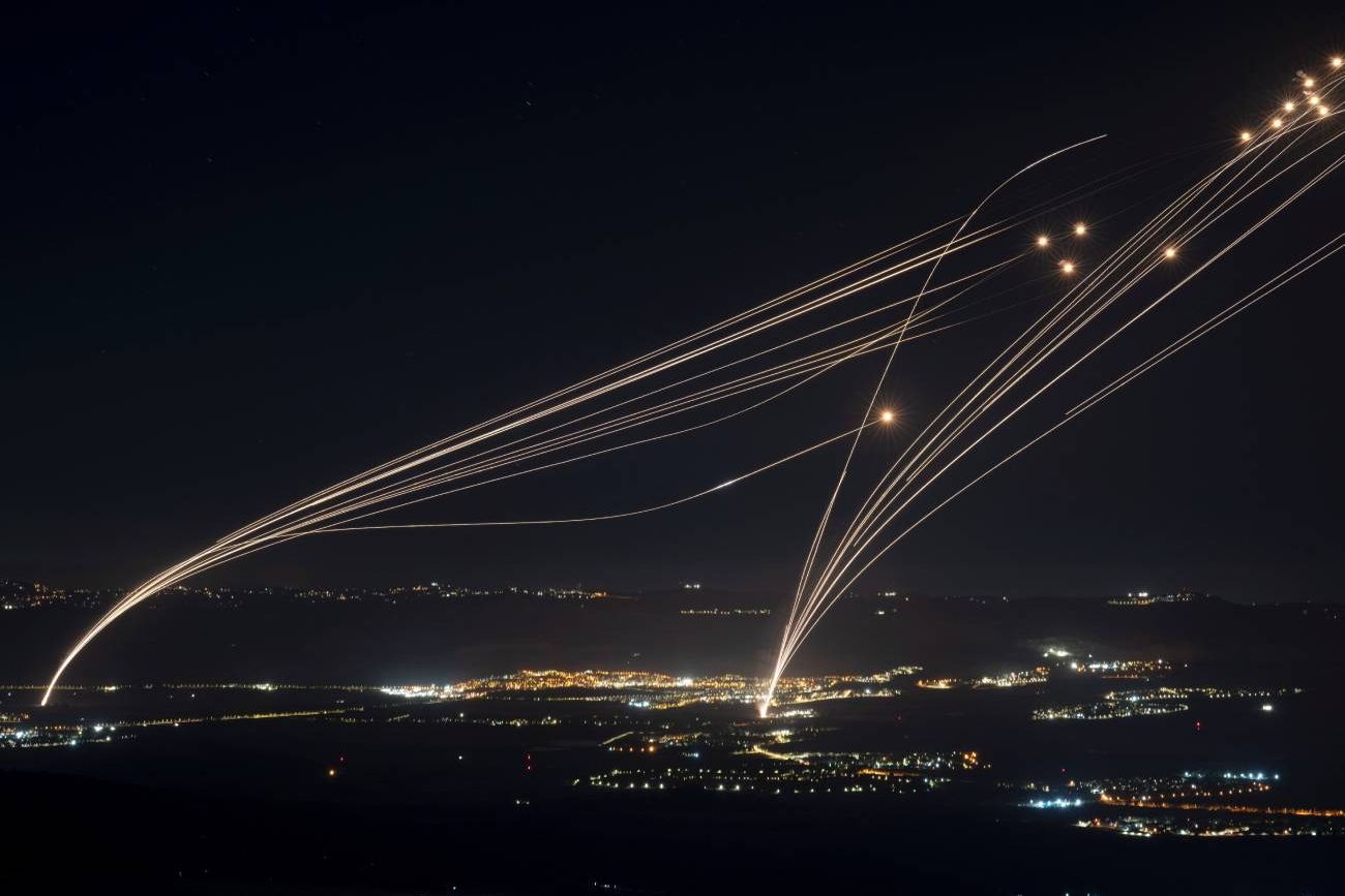 La Cúpula de Hierro de Israel defendiendo el territorio.