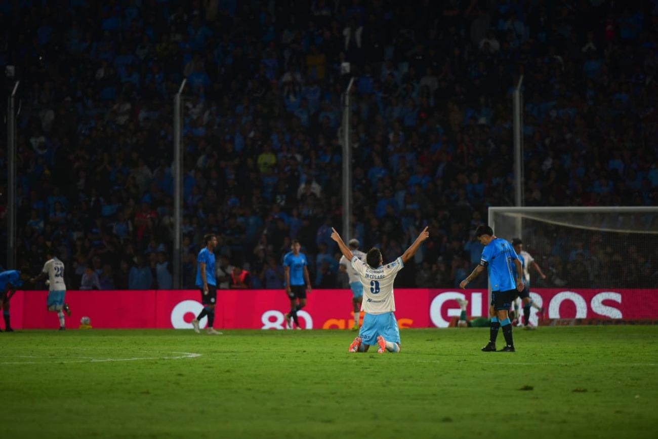 Belgrano en su partido ante Racing.