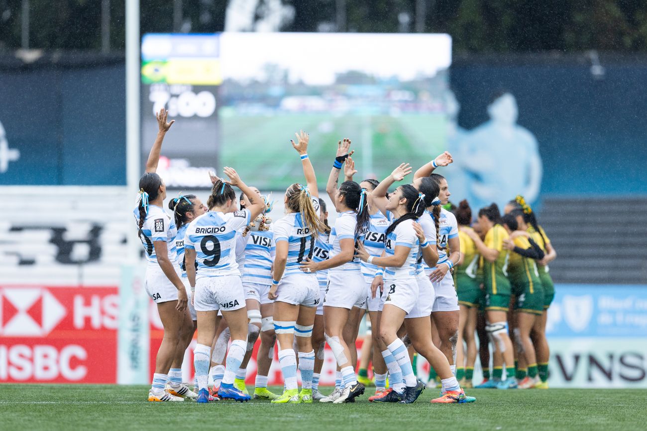 Las Yaguaretés cerraron la primera jornada del SVNS 2 con dos victorias y una derrota. 