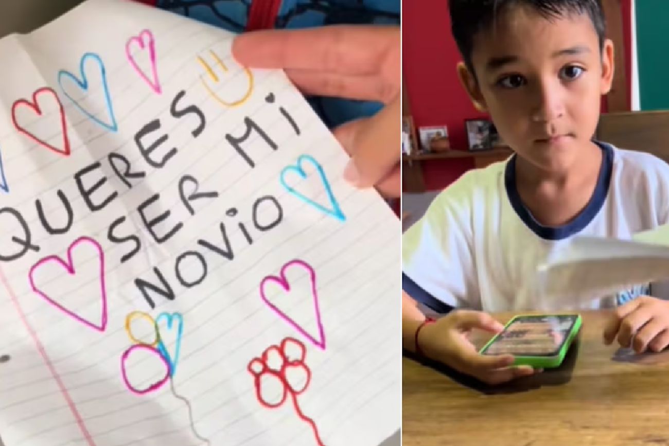 "Casi me infarto": una mamá revisó la mochila de su hijo de 7 años y encontró una propuesta de amor