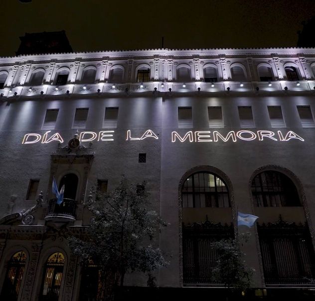 Día de la Memoria en el edificio de la Lotería.