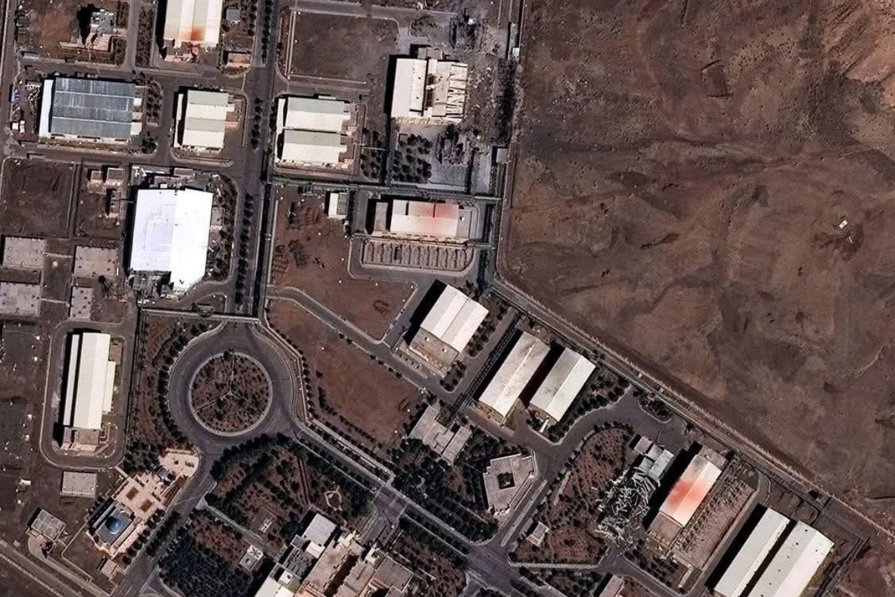 El complejo de enriquecimiento de uranio de Natanz en Irán.