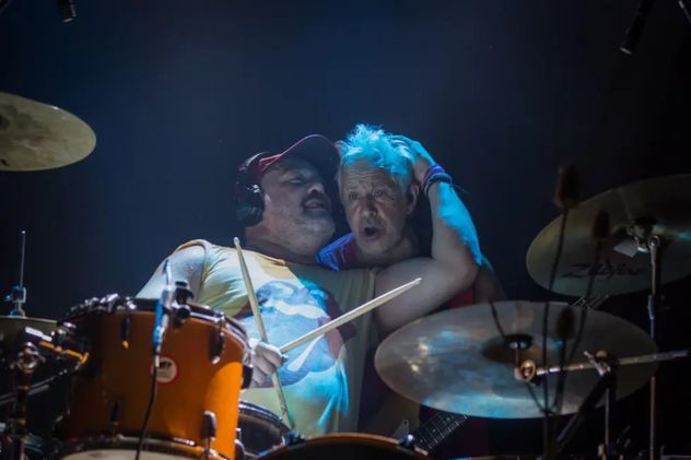Daniel Buira junto a Micky Rodríguez cuando hacían Ritual 87.