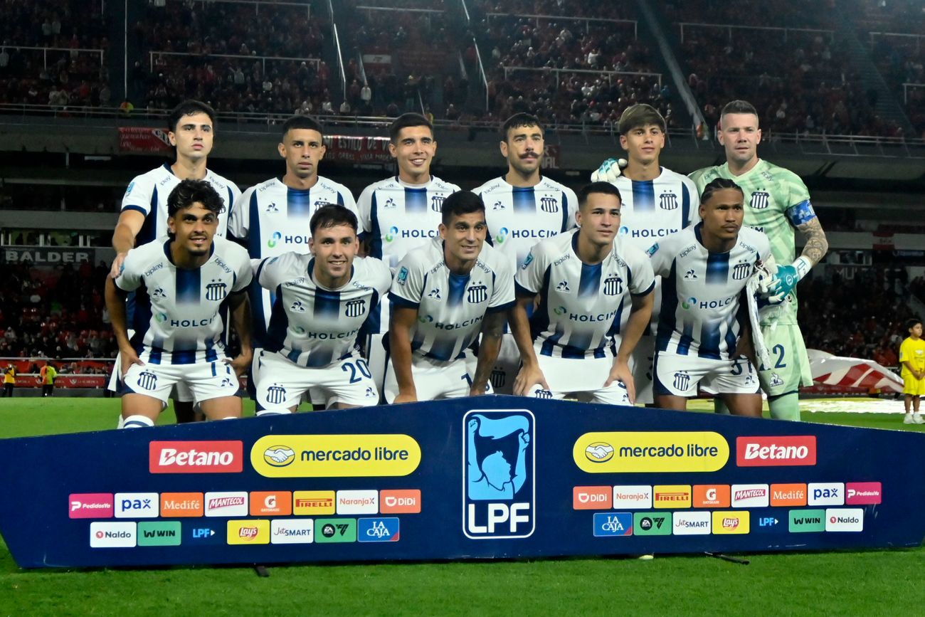 Talleres en su partido ante Independiente.