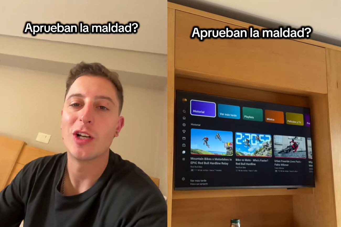 "Es una maldad": se olvidó el YouTube Premium abierto en el hotel y un argentino le llenó la cuenta con el 7 a 1