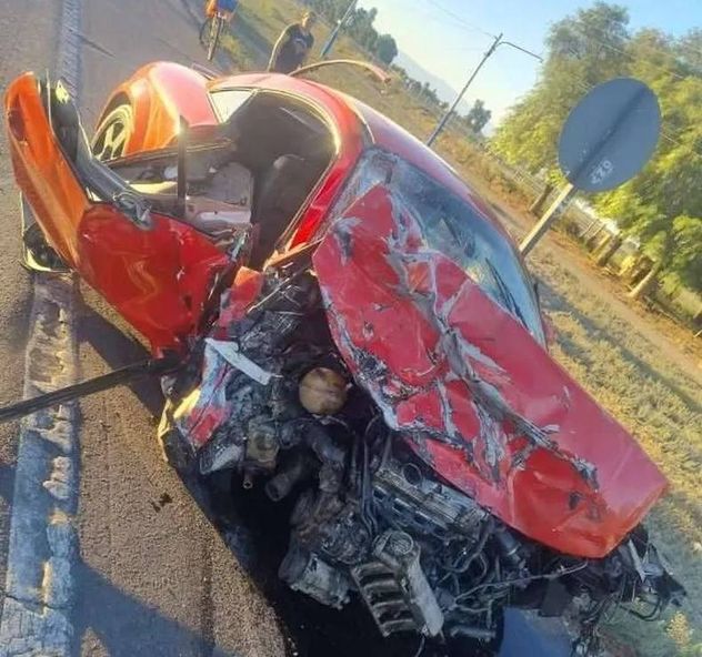 Terrible choque en ruta 20 de San Juan.