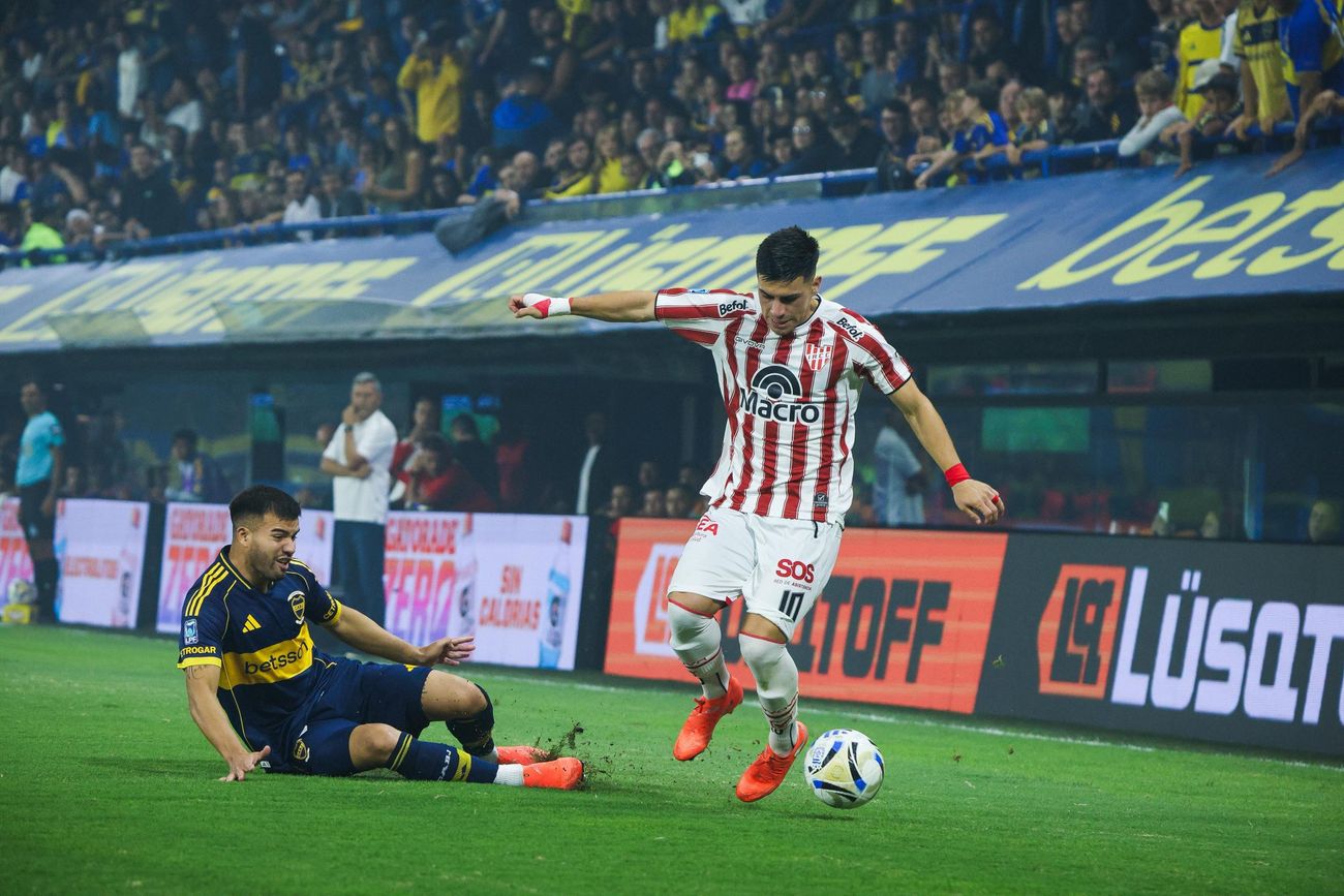 Alex Luna, de lo mejor de Instituto en el partido ante Boca. 