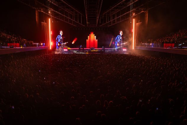 Pasaje de "Ecos", el nuevo show de Soda Stereo. (Gentileza PopArt/ Nacho Arnedo, Germán Sáez/ Agustín Duserre)