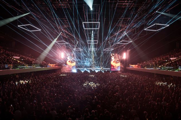 Pasaje de "Ecos", el nuevo show de Soda Stereo. (Gentileza PopArt/ Nacho Arnedo, Germán Sáez/ Agustín Duserre)