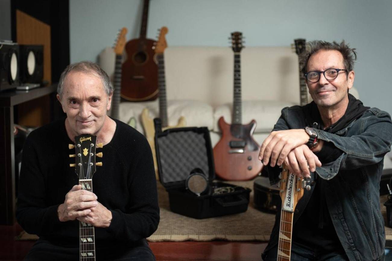 Pablo Guyot y Alfredo Toth, de entrecasa y rodeado de instrumentos. (Prensa GIT)