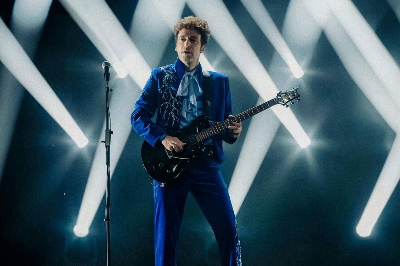 El Gustavo Cerati virtual en "Ecos", el nuevo show de Soda Stereo. (Prensa Soda Stereo)