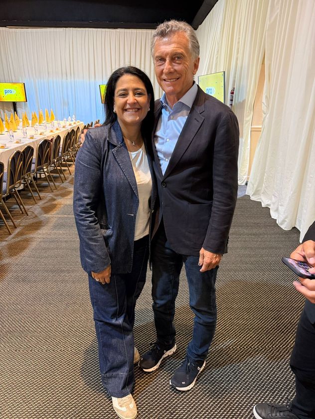 Soher El Sukaria y Macri.