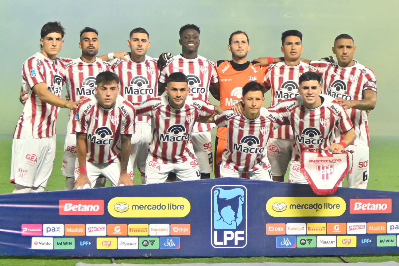 Los 11 de Instituto en la visita a Boca por el Apertura 2026.