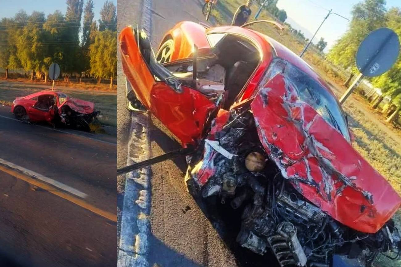 Terrible choque en ruta 20 de San Juan.