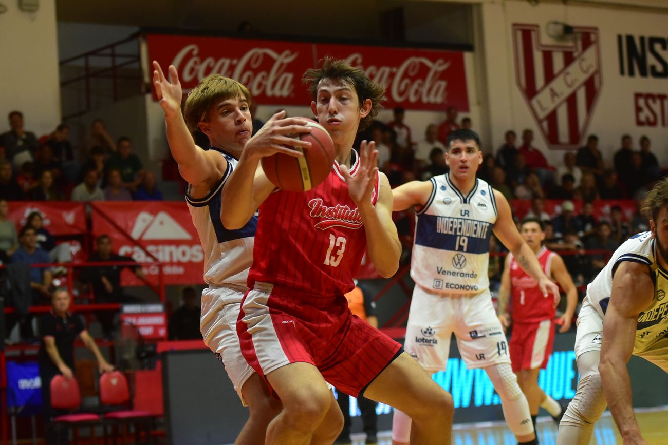 "Hicimos un gran primer cuarto. Me parece que le marcamos la cancha", remarcó Tomás Monacchi sobre la victoria de Instituto ante Independiente de Oliva por la Liga Nacional. (Javier Ferreyra / La Voz)