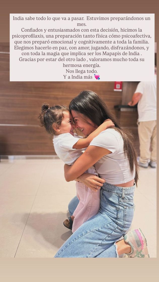 China Ansa compartió información sobre la operación a la que debieron someter a su hija, India.