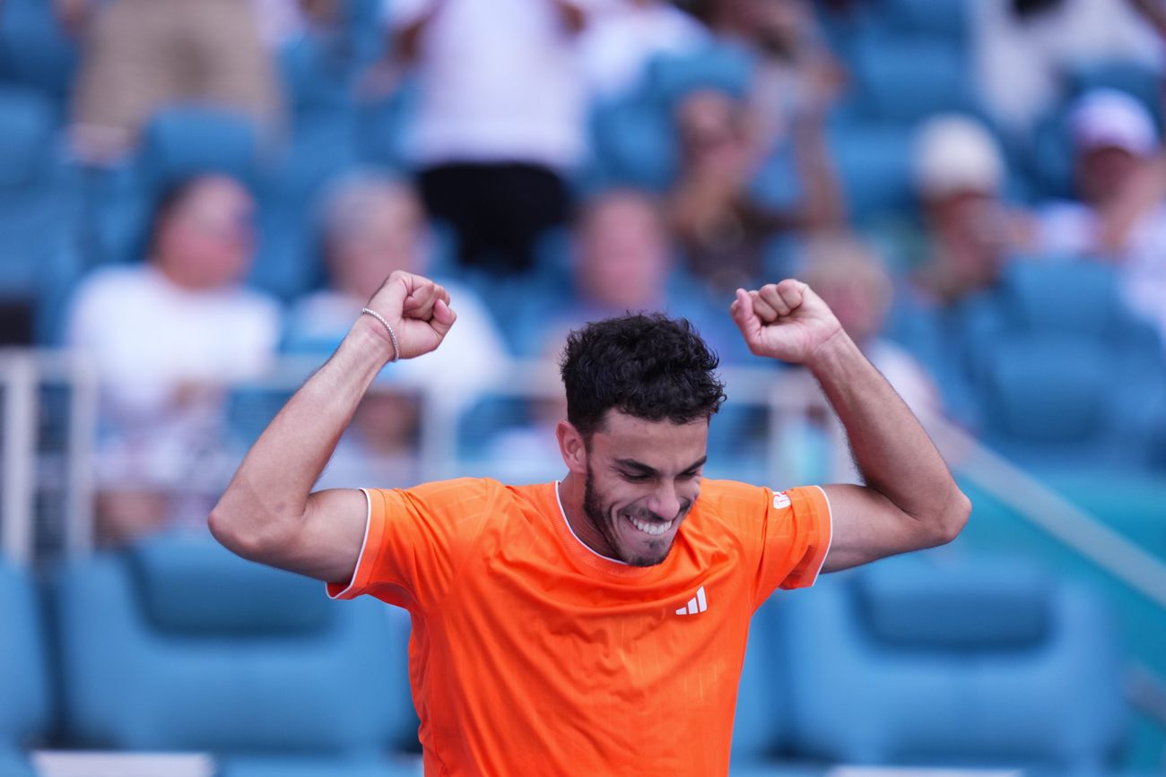 Francisco Cerúndolo en el Masters 1000 de Miami.