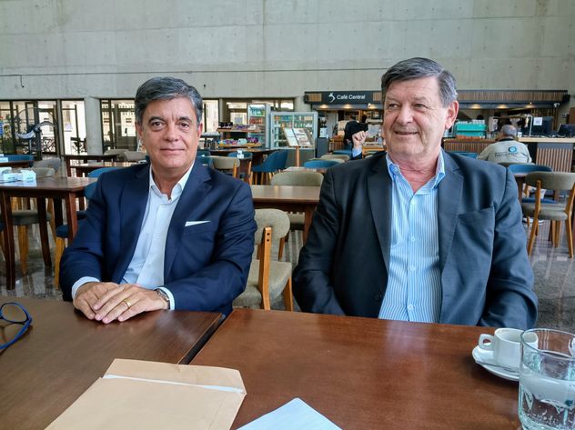 Abogados. Fernando Boldú y Gustavo Franco, los abogados que representan a los hijos de Olga Puglié y denunciaron a Ángel Roldán. (La Voz)