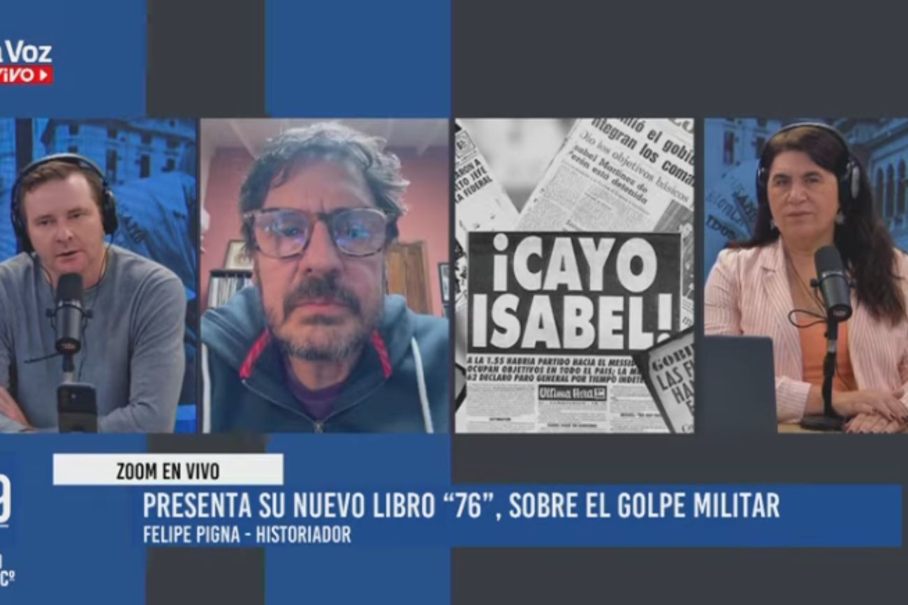 Felipe Pigna presenta su nuevo libro "76", sobre le golpe militar