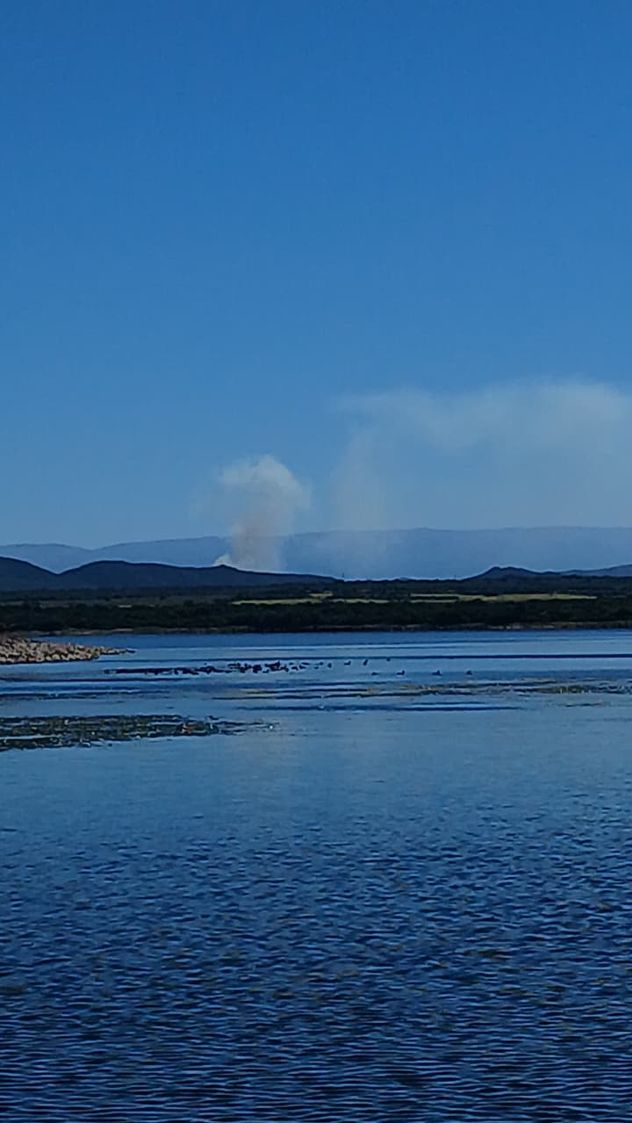 Incendio en un depósito de ramas en Villa Rumipal.