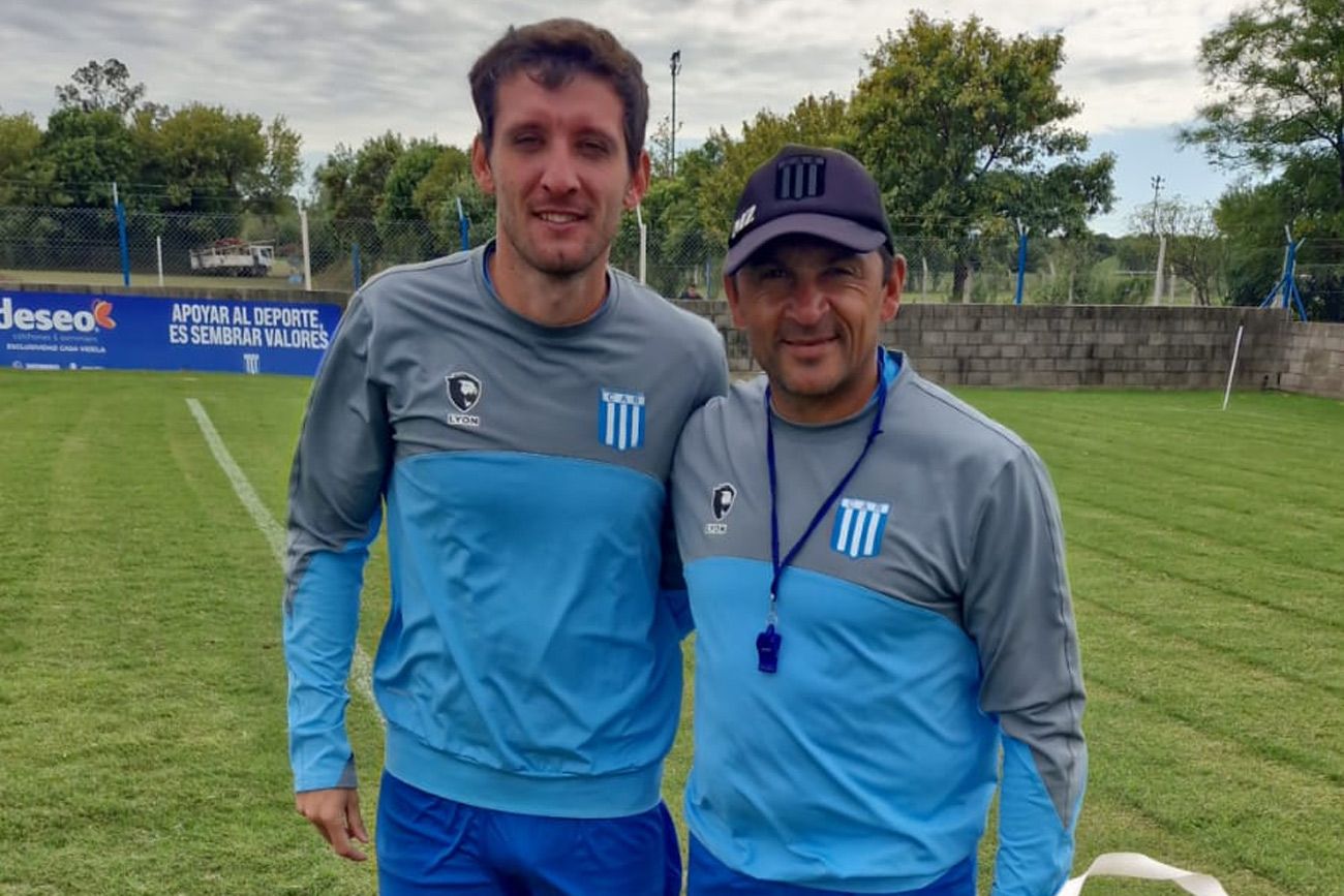 Torres y Motta. La directiva de Racing de Nueva Italia sigue confiando en la dupla de enrenadores de la casa.