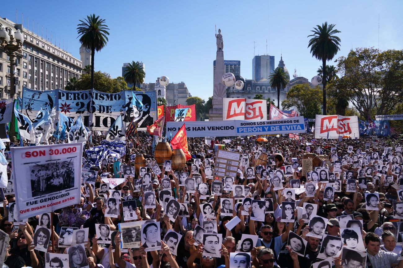 Marcha por los 50 años del Golpe en Buenos Aires.