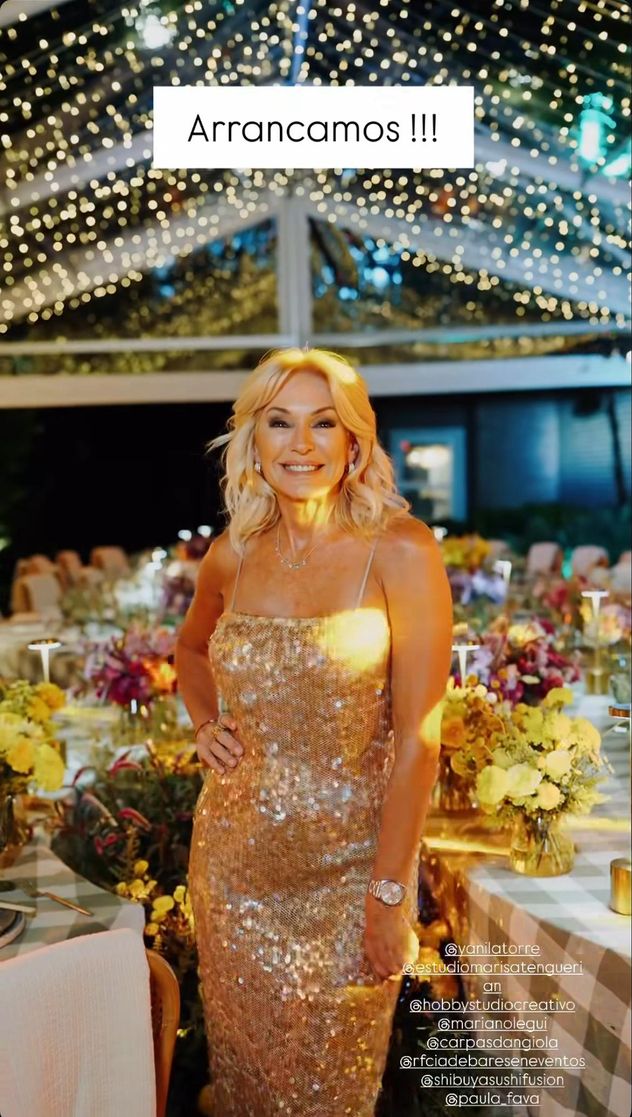 Yanina Latorre celebró sus 57 años con una megafiesta (Captura de pantalla)