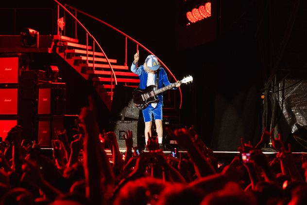 AC/DC, demoledor en River. La banda australiana volvió al país tras 17 años de ausencia. (Gentileza Irish Suárez y Pablo Alonso)