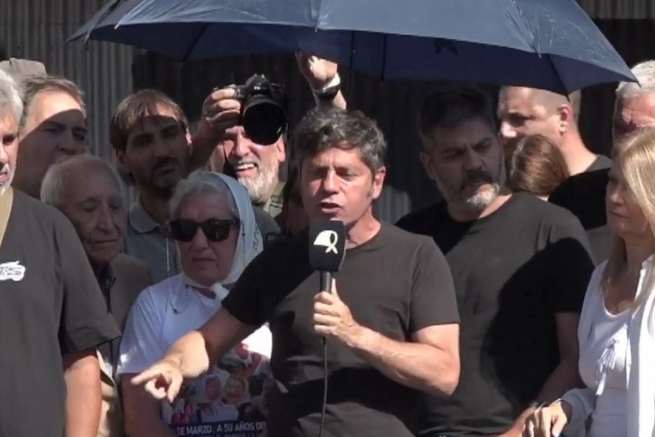 Kicillof en el Día de la Memoria: "A Milei le queda poco" y fuerte defensa a la inocencia de Cristina Kirchner