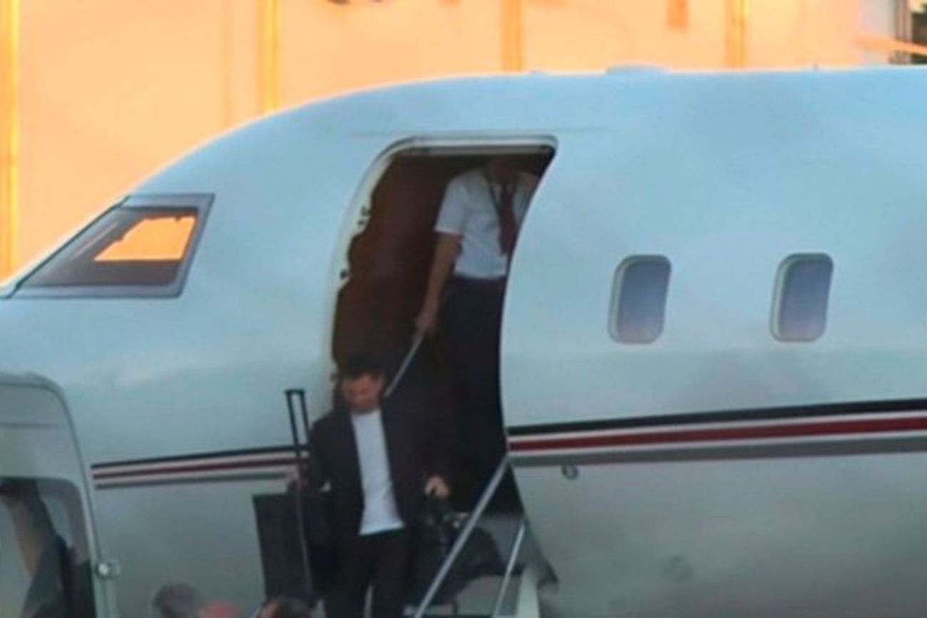 Messi llegó este martes al país para sumarse a la selección. 