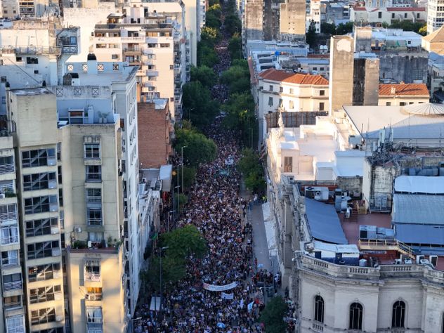 Marcha por el 24 de marzo en el Patio Olmos