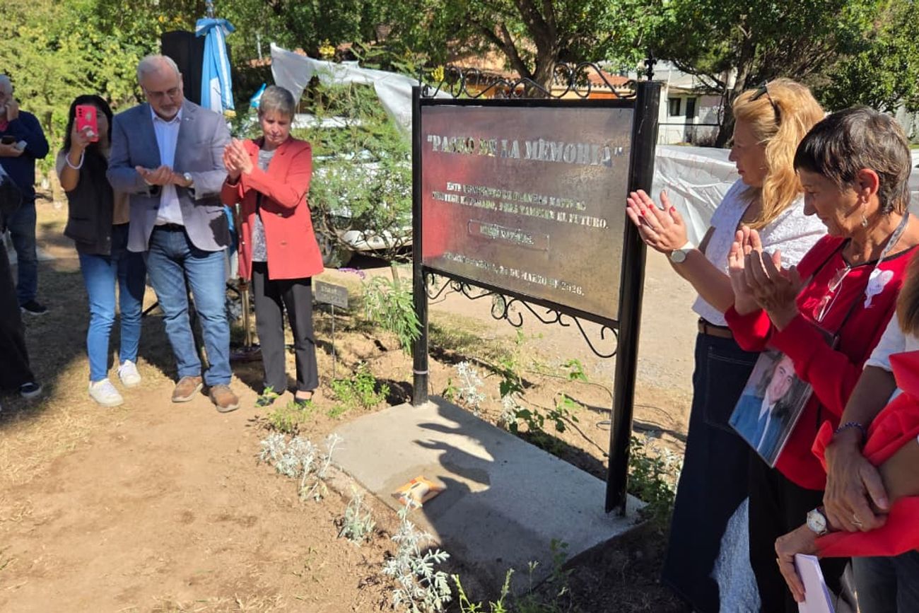 A 50 años del Golpe. Inauguración del Paseo de la Memoria, en Caroya. 