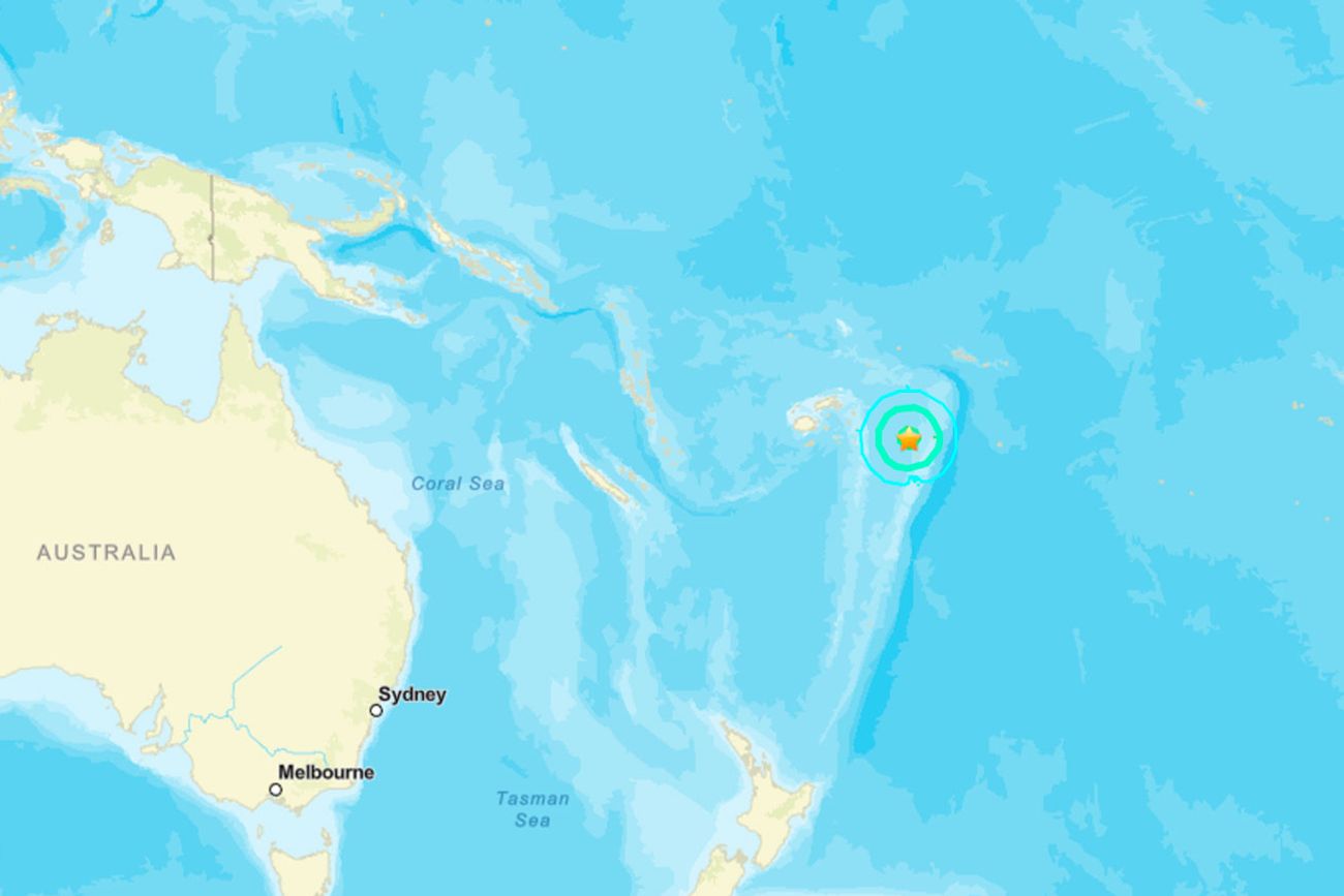 Potente terremoto de magnitud 7,6 cerca de Tonga