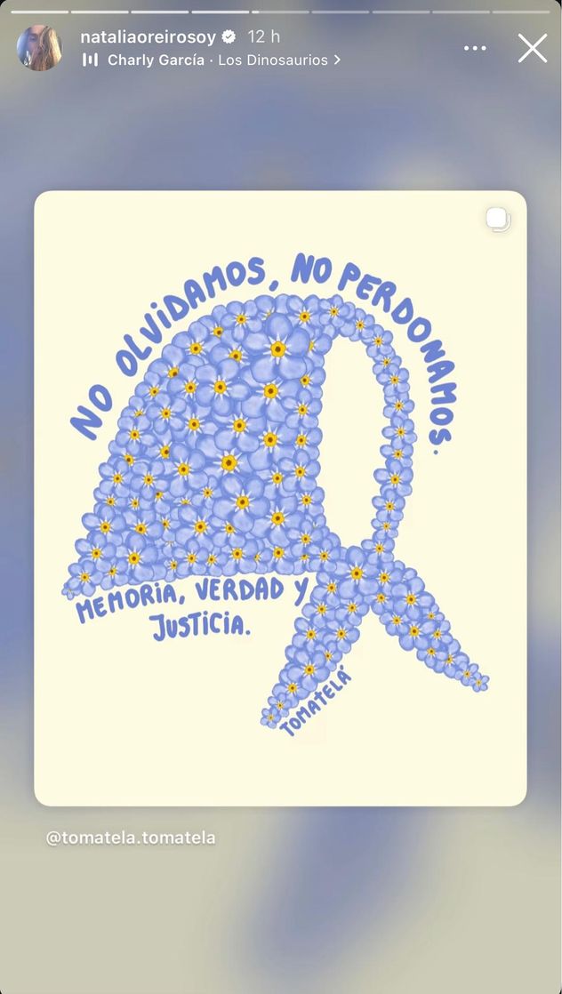 24 de marzo: los mensajes de los famosos a 50 años del golpe militar que conmovieron las redes (Captura de pantalla)