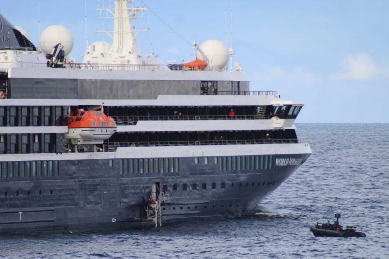 El amplio despliegue para rescatar a un turista en un crucero.