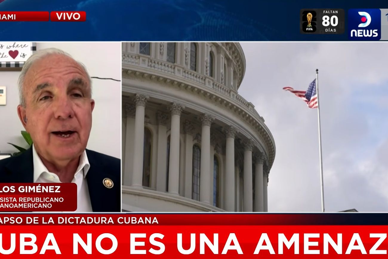 El republicano Carlos Giménez aseguró que la crisis en la isla alcanzó su punto más crítico y descartó una intervención militar estadounidense.
